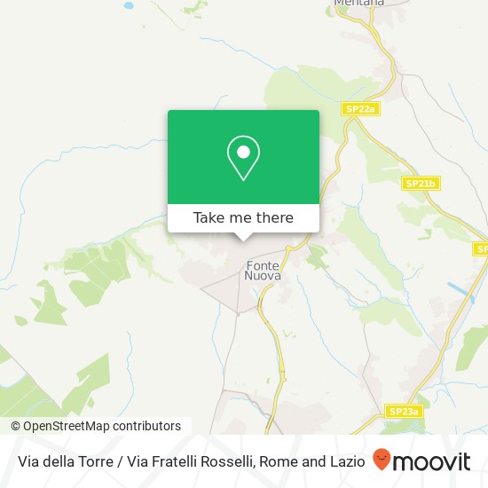 Via della Torre / Via Fratelli Rosselli map