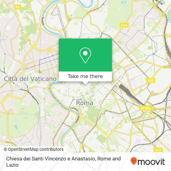 Chiesa dei Santi Vincenzo e Anastasio map