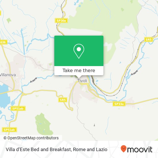 Villa d'Este Bed and Breakfast map