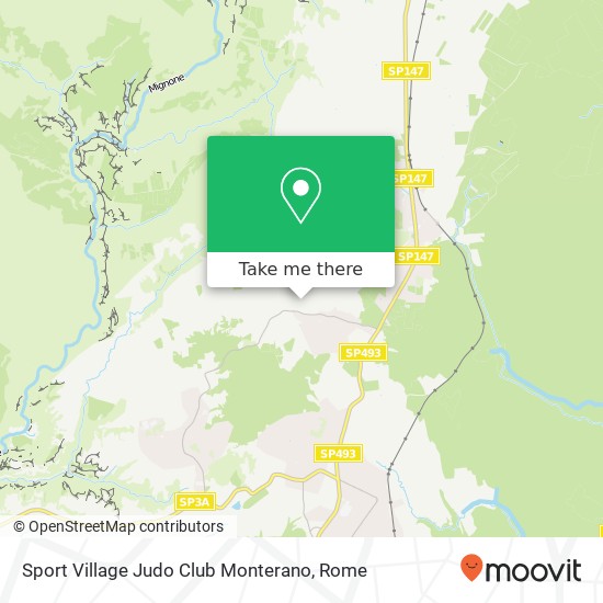 Sport Village Judo Club Monterano map