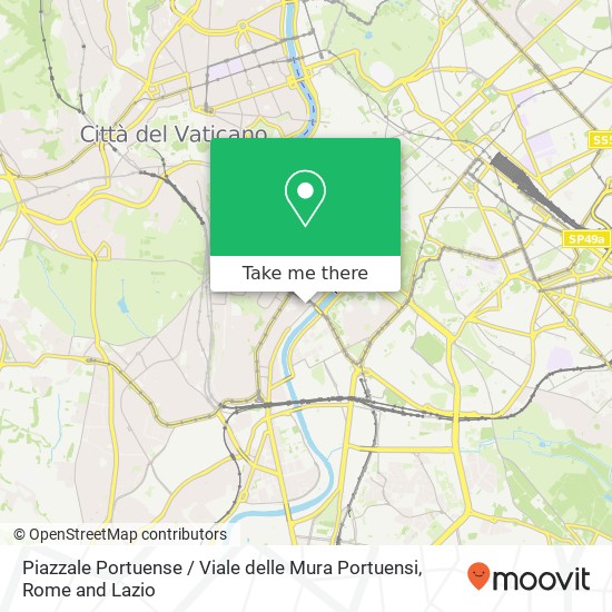 Piazzale Portuense / Viale delle Mura Portuensi map