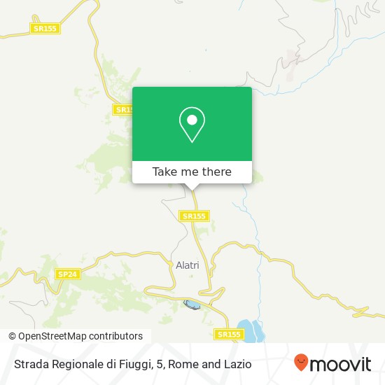 Strada Regionale di Fiuggi, 5 map