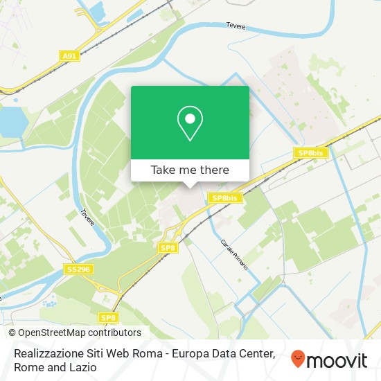 Realizzazione Siti Web Roma - Europa Data Center map