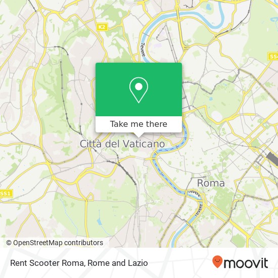 Rent Scooter Roma map