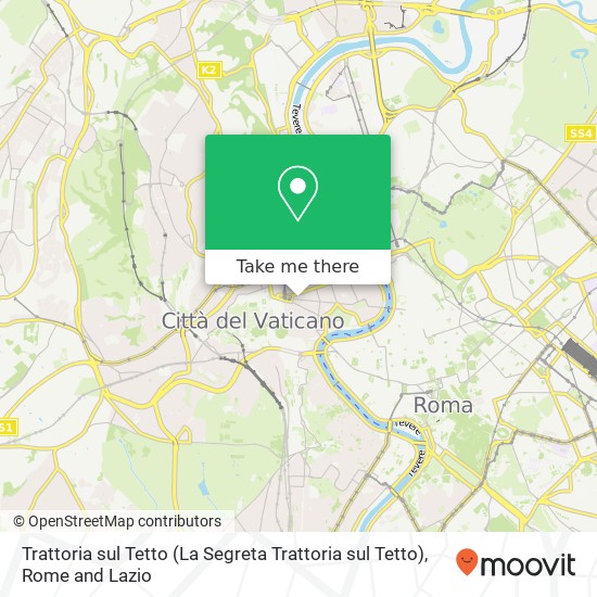 Trattoria sul Tetto (La Segreta Trattoria sul Tetto) map