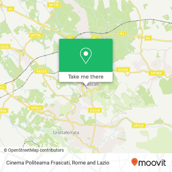 Cinema Politeama Frascati map