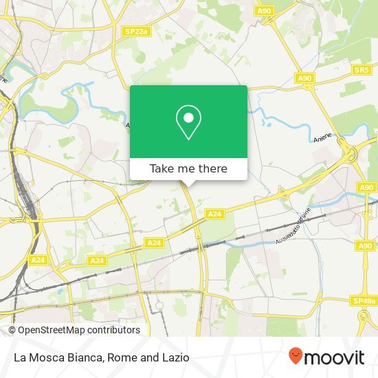 La Mosca Bianca map