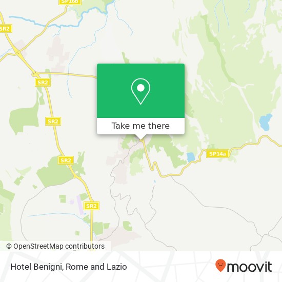 Hotel Benigni map