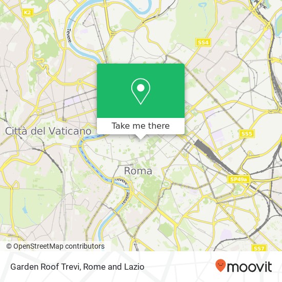 Garden Roof Trevi map