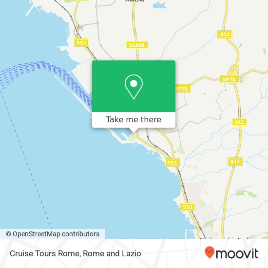 Cruise Tours Rome map