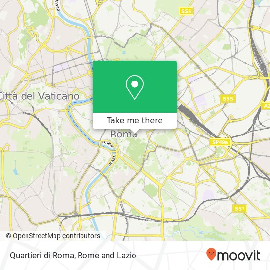 Quartieri di Roma map