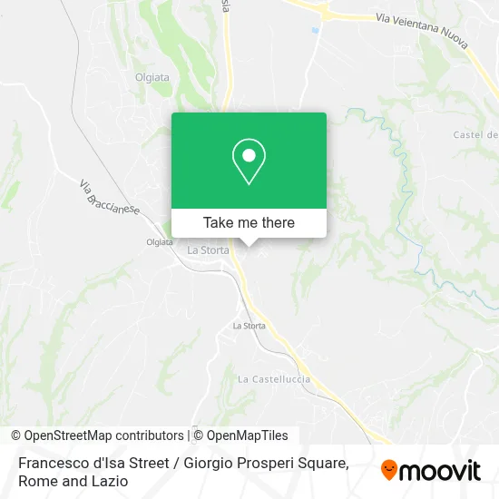 Francesco d'Isa Street / Giorgio Prosperi Square map