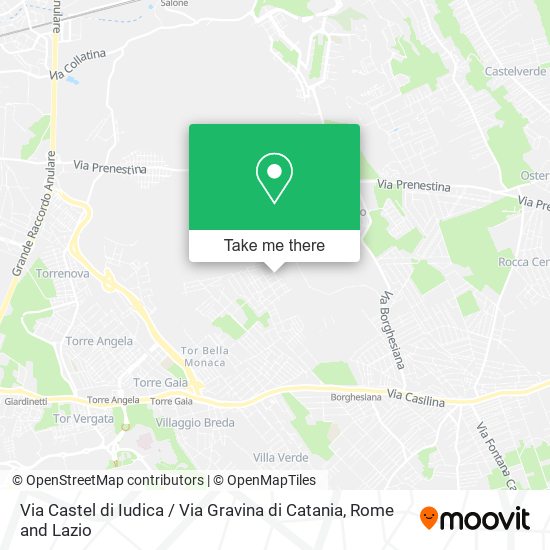 Via Castel di Iudica / Via Gravina di Catania map