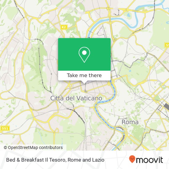 Bed & Breakfast Il Tesoro map