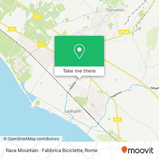 Race Mountain - Fabbrica Biciclette map
