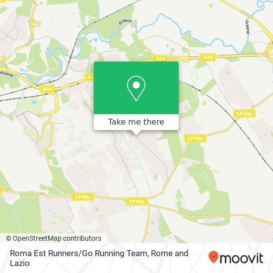 Roma Est Runners / Go Running Team map