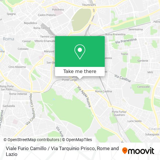 Viale Furio Camillo / Via Tarquinio Prisco map
