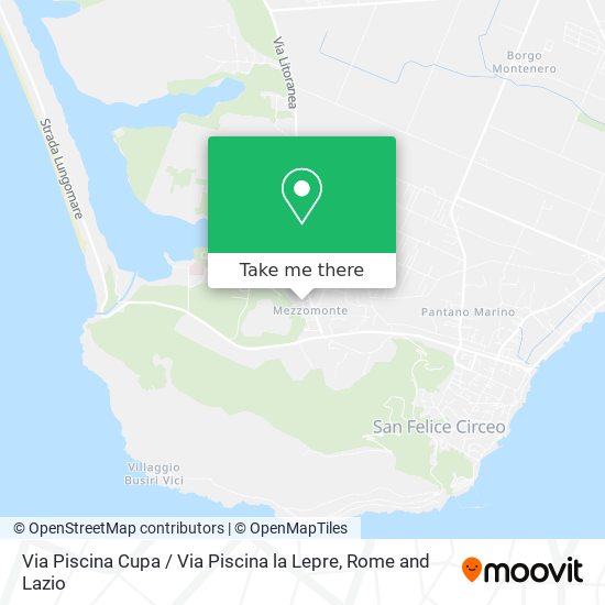Via Piscina Cupa / Via Piscina la Lepre map