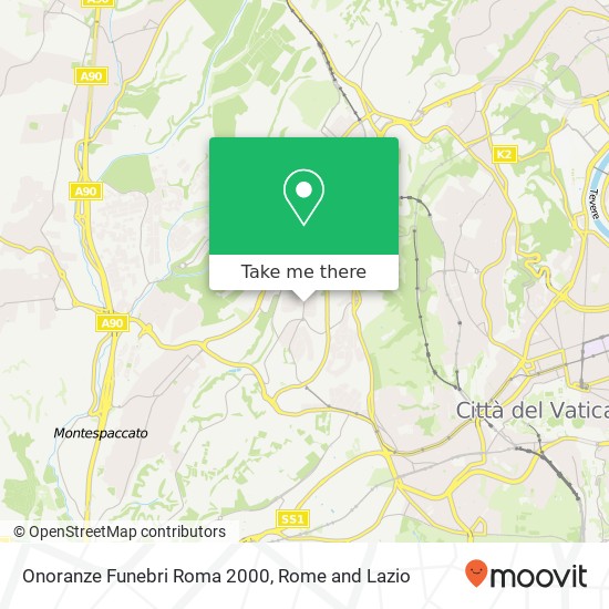 Onoranze Funebri Roma 2000 map