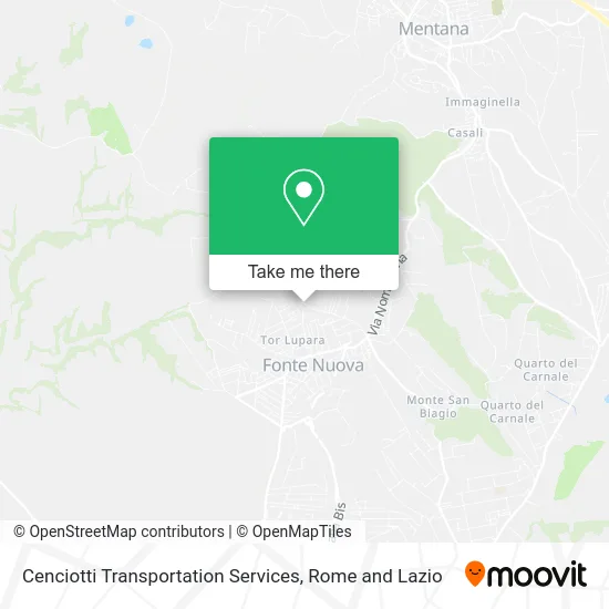 Cenciotti Transportation Services map