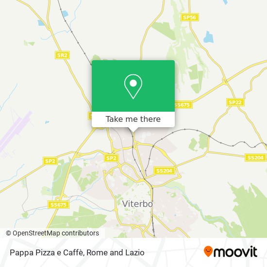 Pappa Pizza e Caffè map