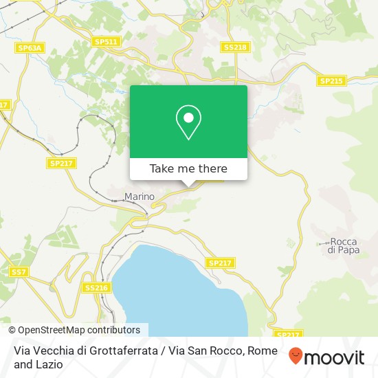 Via Vecchia di Grottaferrata / Via San Rocco map