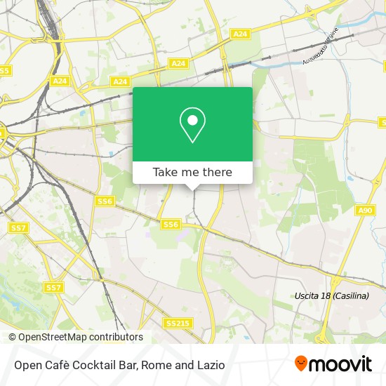 Open Cafè Cocktail Bar map