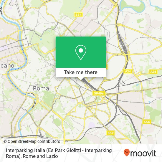 Interparking Italia (Es Park Giolitti - Interparking Roma) map