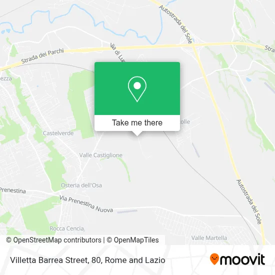 Villetta Barrea Street, 80 map