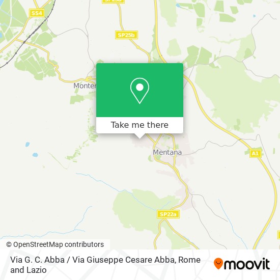 Via G. C. Abba / Via Giuseppe Cesare Abba map