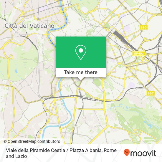 Viale della Piramide Cestia / Piazza Albania map