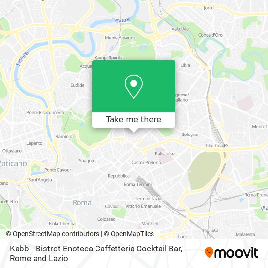Kabb - Bistrot Enoteca Caffetteria Cocktail Bar map