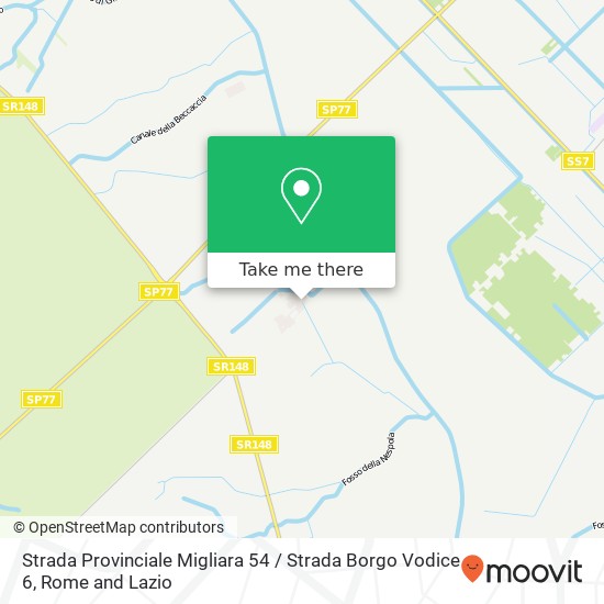 Strada Provinciale Migliara 54 / Strada Borgo Vodice 6 map