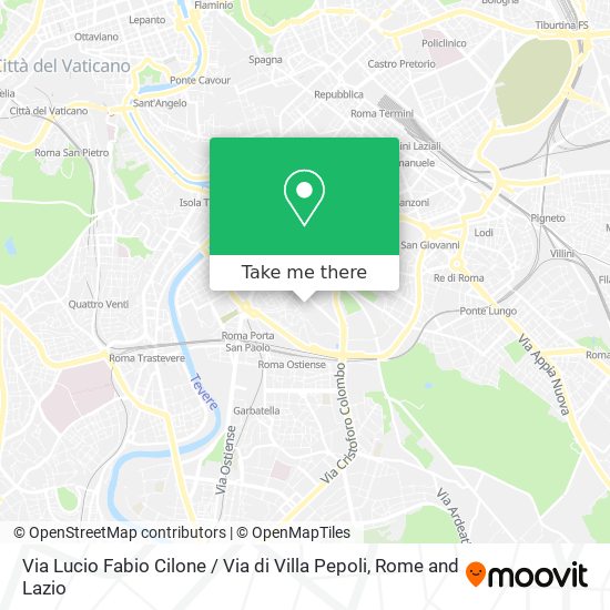 Via Lucio Fabio Cilone / Via di Villa Pepoli map