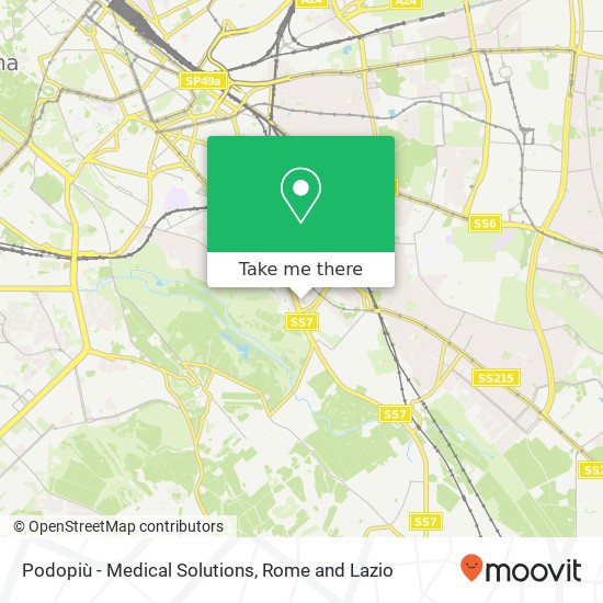 Podopiù - Medical Solutions map