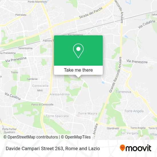 Davide Campari Street 263 map
