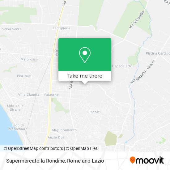 Supermercato la Rondine map