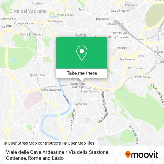 Viale delle Cave Ardeatine / Via della Stazione Ostiense map