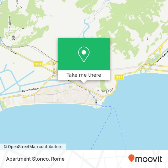 Apartment Storico map