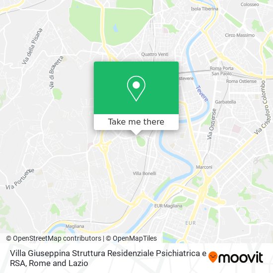 Villa Giuseppina Struttura Residenziale Psichiatrica e RSA map