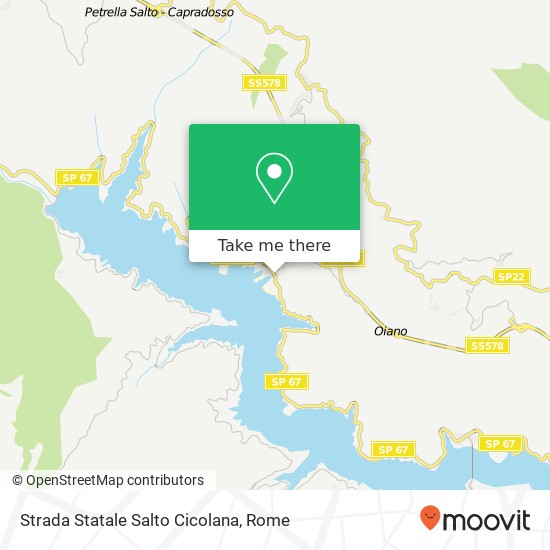 Strada Statale Salto Cicolana map