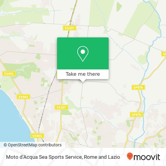 Moto d'Acqua Sea Sports Service map