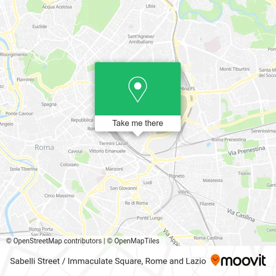 Sabelli Street / Immaculate Square map