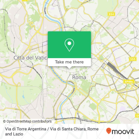 Via di Torre Argentina / Via di Santa Chiara map