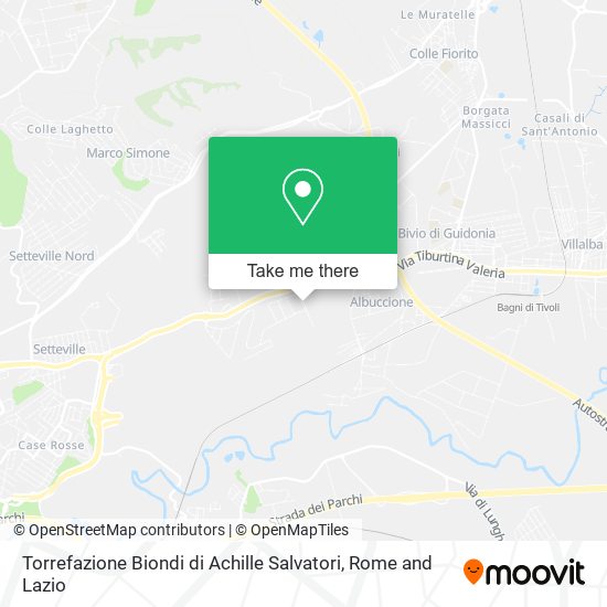 Torrefazione Biondi di Achille Salvatori map