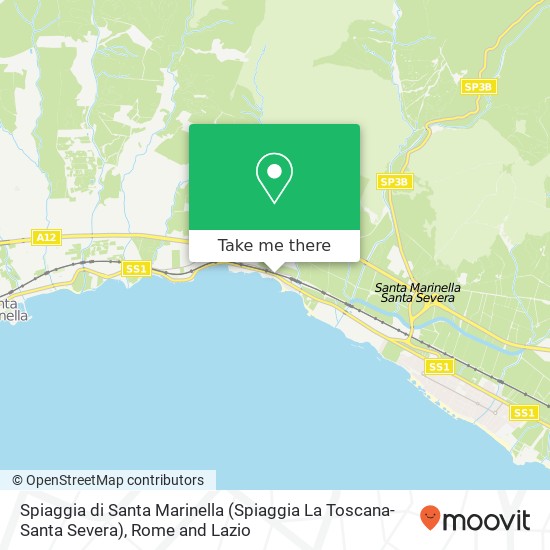 Spiaggia di Santa Marinella (Spiaggia La Toscana-Santa Severa) map