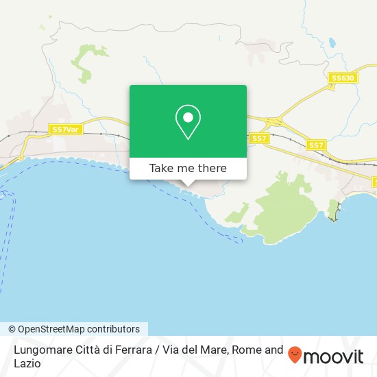 Lungomare Città di Ferrara / Via del Mare map