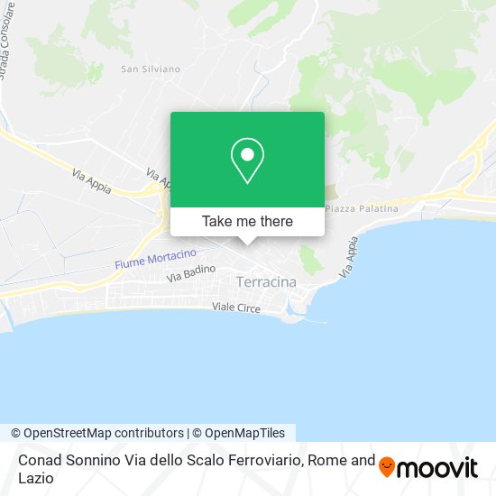 Conad Sonnino Via dello Scalo Ferroviario map