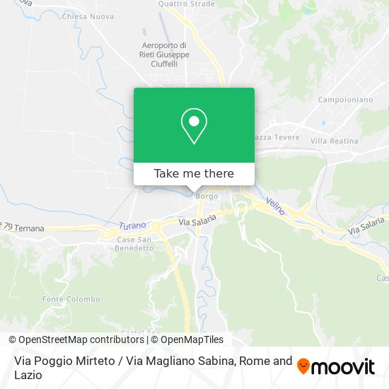 Via Poggio Mirteto / Via Magliano Sabina map