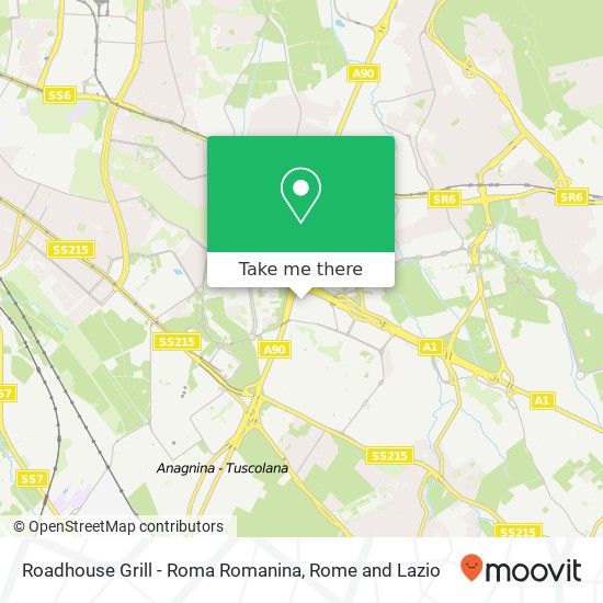 Roadhouse Grill - Roma Romanina map